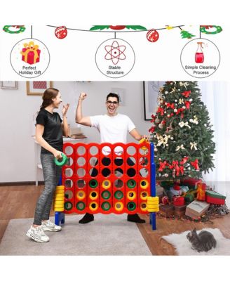 Giant 4-In-A-Row 4-to-Score Game with bag Indoor Outdoor Party Family Time Game
