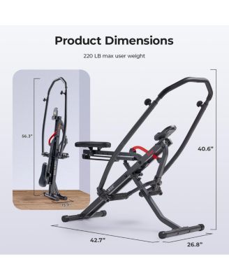 Smart Full Motion Upright Row-N-Ride Squat Assist Trainer Machine