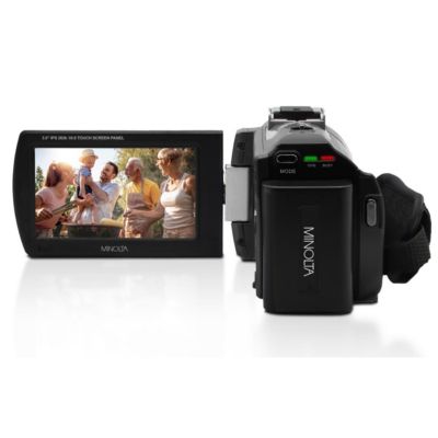 MN2K50NV 2.7K QHD 48MP 3" Touchscreen Night Vision Camcorder, Black