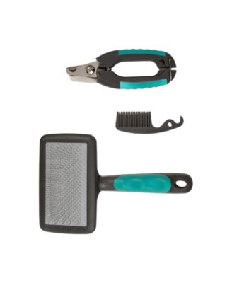 All-in-One 3-Piece Dog Grooming Kit for a Healthy and Well-Groomed Pet