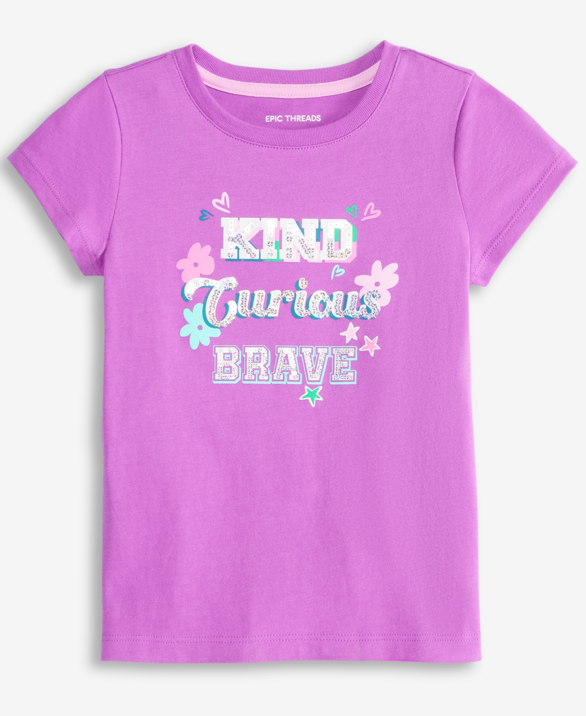 Epic Threads Toddler Girls Kind Sequin Tee, Exclusively At Macy's