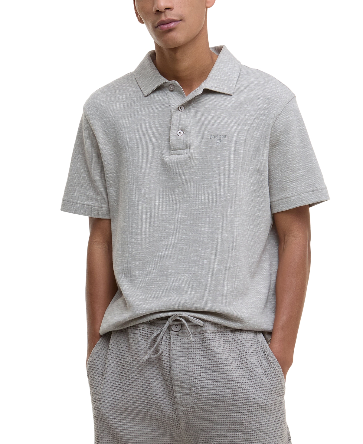 Men's Hepple Polo Shirt - Concrete