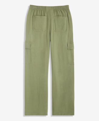 Little & Big Girls Wide-Leg Pull-On Cargo Pants, Exclusively at Macy's