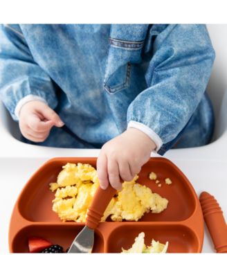 Denim Print Sleeved Bib