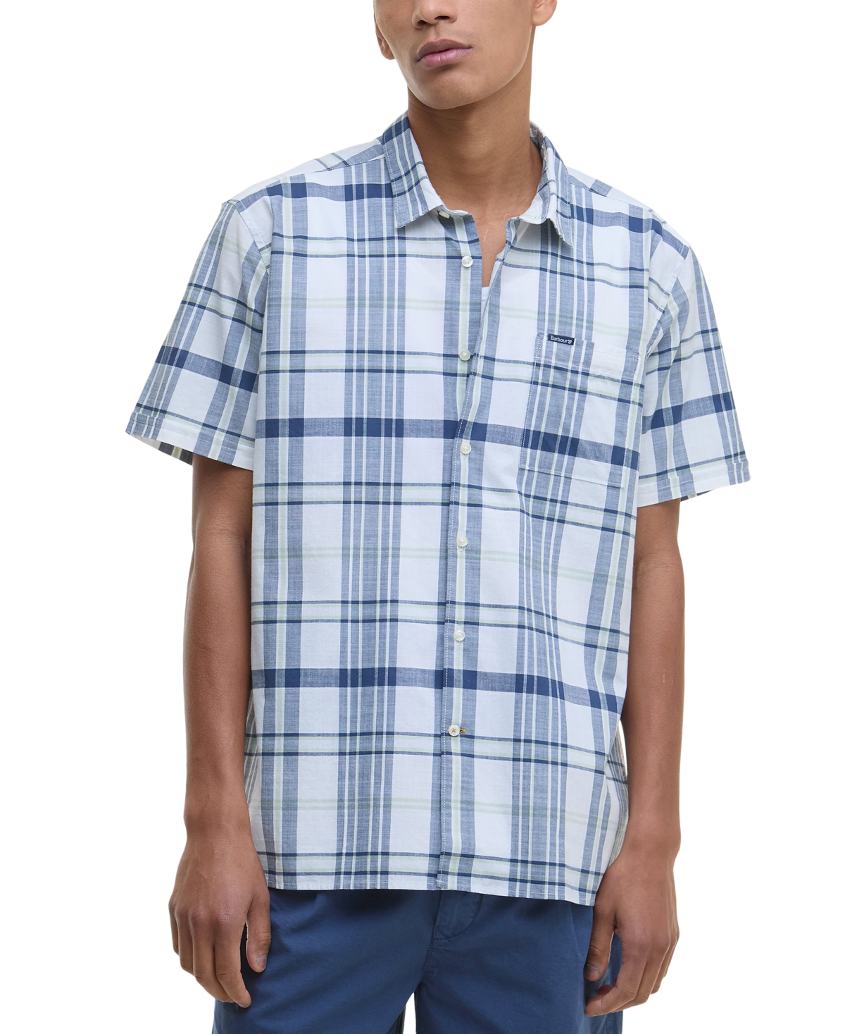 Men's Grassbeach Plaid Shirt - White