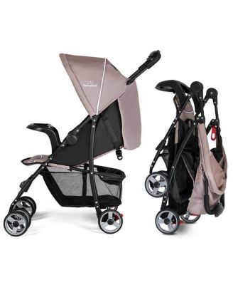 Toddler Foldable Lightweight Stroller Travel Pushchair 5-Point Safety System