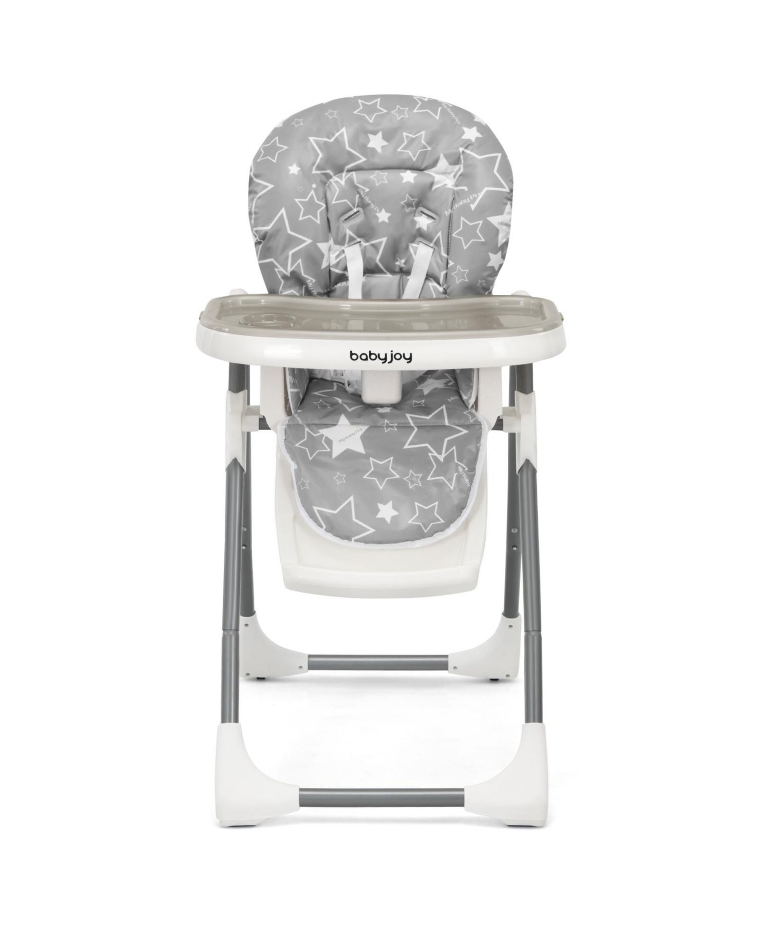 Toddler Folding High Chair Dining Chair w/ 6-Level Height Adjustment