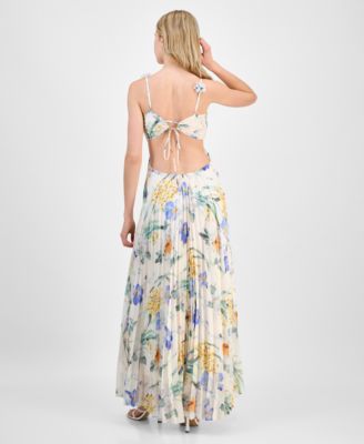 Women's Emese Pleated Floral Maxi Dress