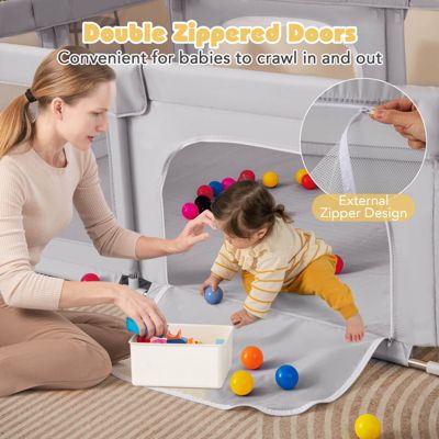 Toddler Playpen Extra Large Activity Center Safety Play Yard w/ Gate