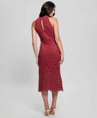 Women's Nicki Crocheted Sleeveless Midi Dress