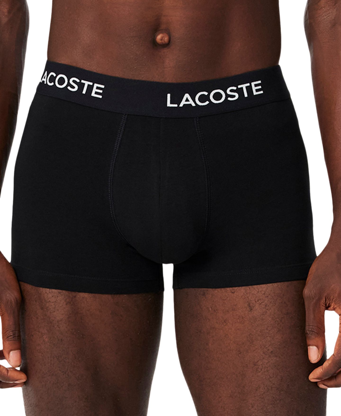 Бельё для мужчин, хлопок, стрейч — Lacoste, цвет: Чёрный, вариант 1 — фото 4