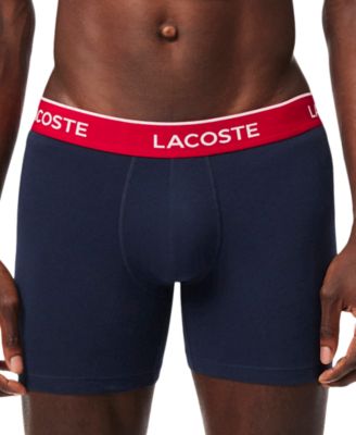 Men's 3-Pack Cotton Stretch Color Waistband Boxer Briefs