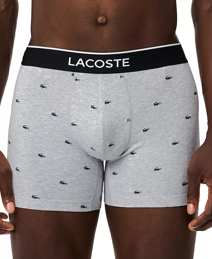 Men's Cotton Stretch Mini-Crocodile Boxer Briefs, 3-Pack - thumbnail 2