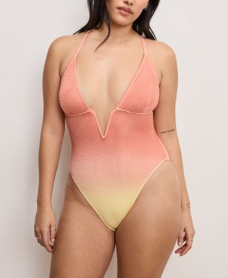 Women's Always Fits Deep V-Neck Underwire Swimsuit, Regular And Plus Size