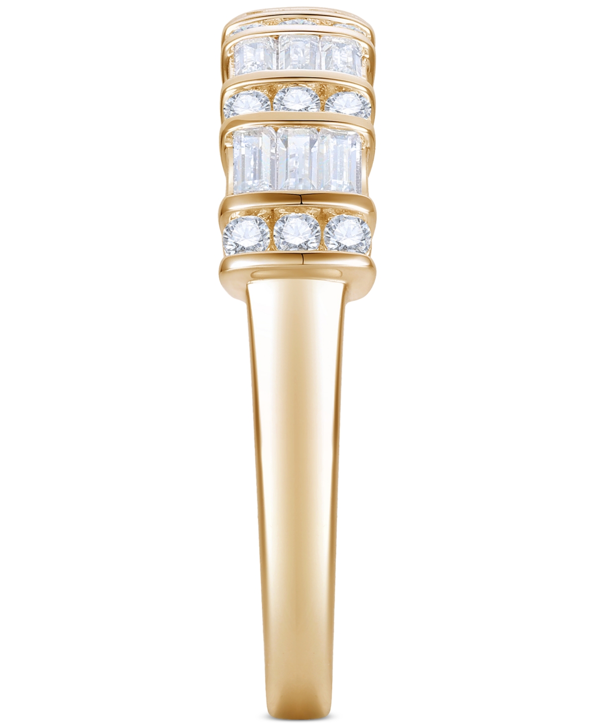Macy's Diamond Band Ring (1/2 Ct. T.w.) In 14k White Or Yellow Gold