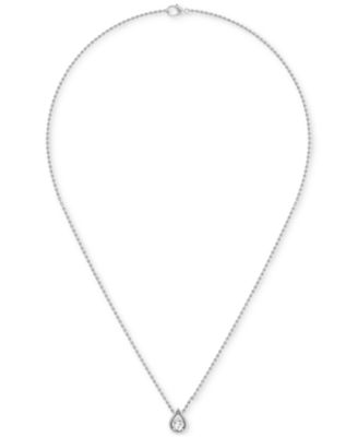 Diamond Tear-Shape 18" Pendant Necklace (1/3 ct. t.w.) in 14k White or Yellow Gold