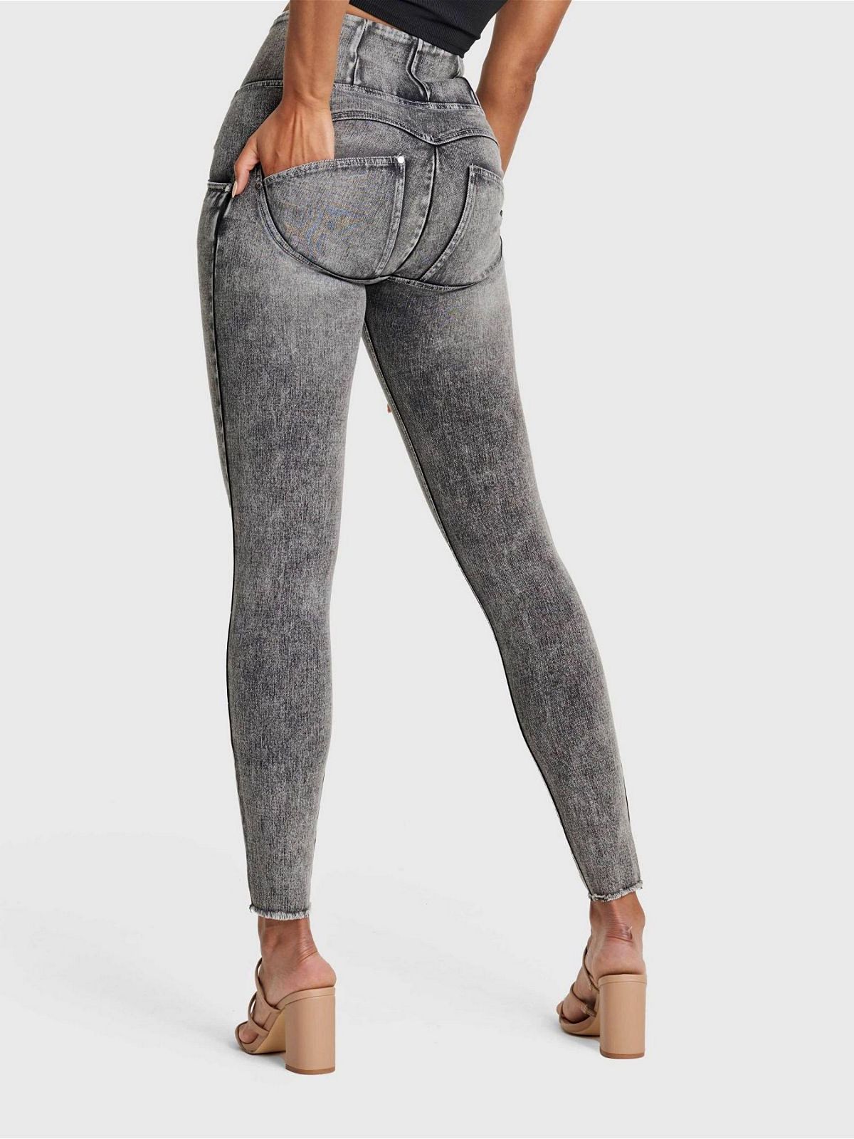 Freddy Women's Snug Sculpting Ripped Skinny Jeans view 5 — MAYCSS fashion products
