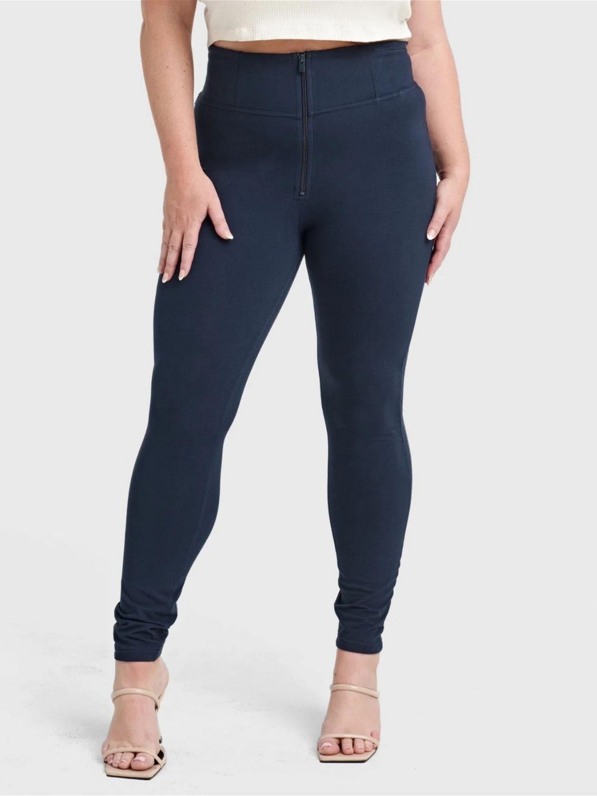 Plus Size Wr.up Curvy Zip High Waisted Pants - Black