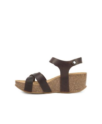 Crossover Wedge Sandal