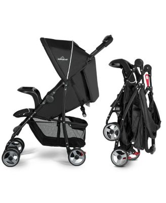 Toddler Foldable Lightweight Stroller Travel Pushchair 5-Point Safety System
