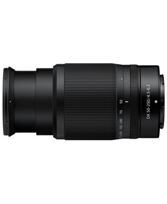 NIKKOR Z DX 50-250mm f/4.5-6.3 VR Lens, Bundle with Takama 3-Section Aluminum Video Tripod and Fluid Head, 62mm Filter Kit, Cleaning Kit