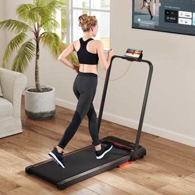 3 in 1 Folding Treadmill with Remote Control and LED Display