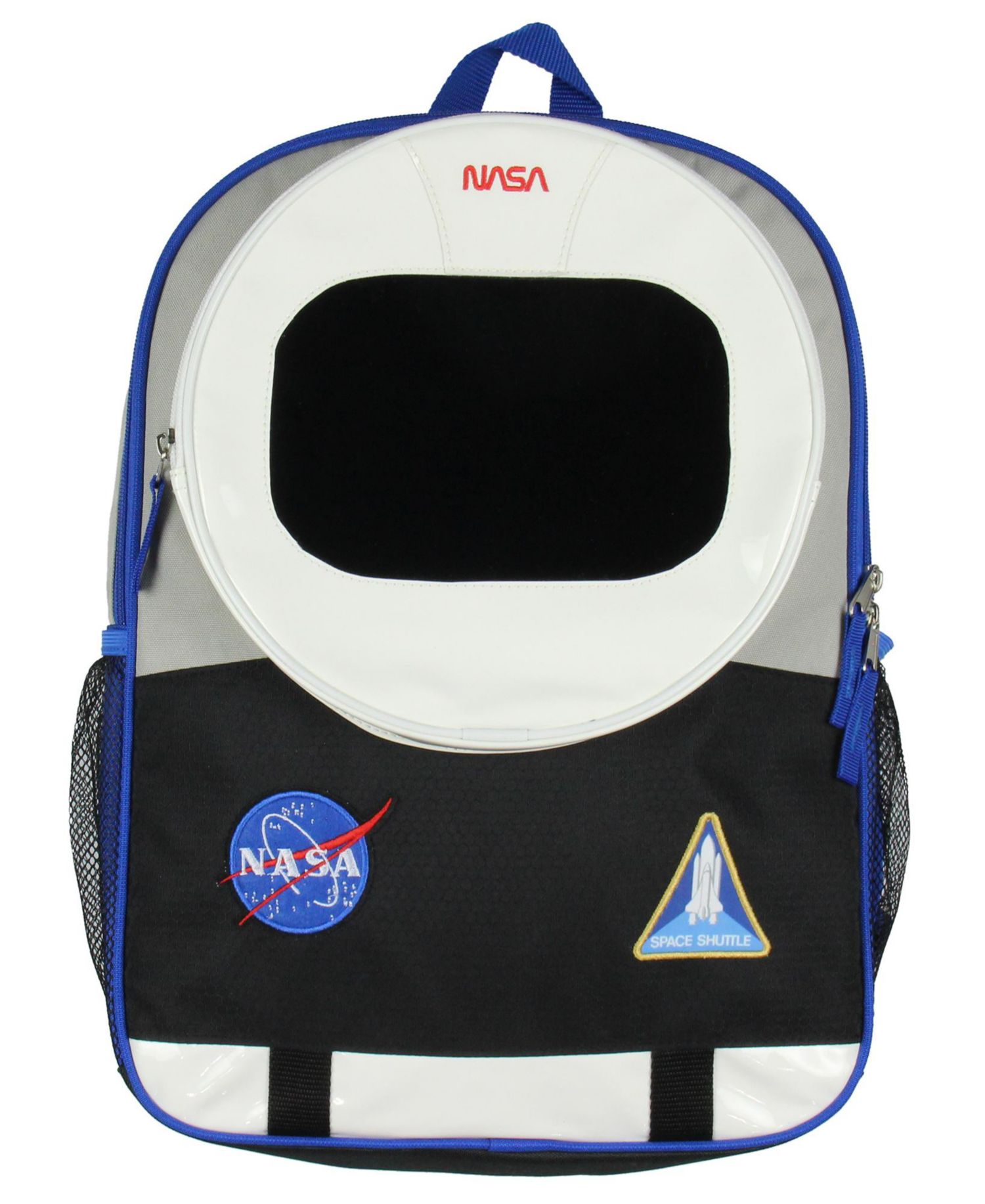 Astronaut 16" Backpack Space Shuttle Meatball Patches Travel Book Bag For Daily Use