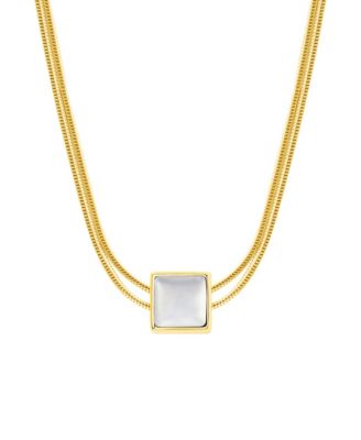 Balanced Mind Mother Of Pearl Evil Eye June Birthstone Necklace - Gold 149$