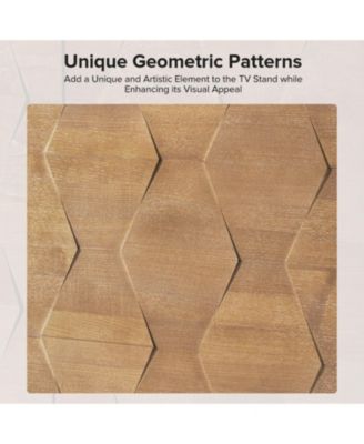 William TV Stand with Push-to-Open Doors