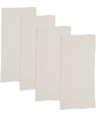 Stonewashed Overlock Linen Edge Napkins, 20" x 20"