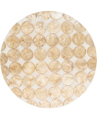 Echoes Capiz Disc Placemats, 15" Round