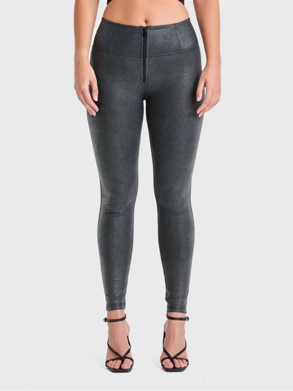 Women's Wr.up Snake Skin High Waisted Pants - Black