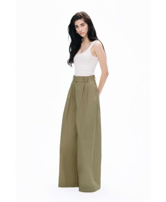 Women's Double Pleated Pants