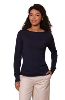Women's Merino Fine Knit Boat Neck Sweater