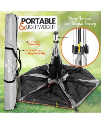 Portable & Foldable Playpen with Padded Mattress, Gray