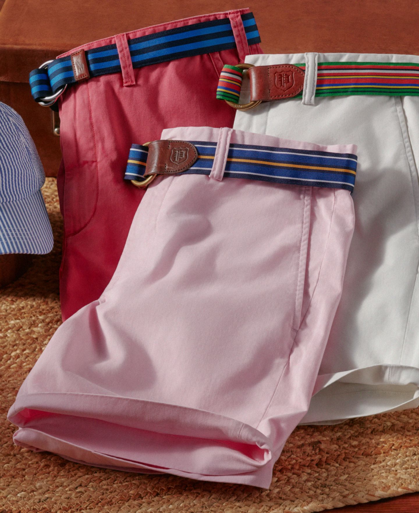 Мужские шорты Polo Ralph Lauren Stretch Classic-Fit Chino Shorts, 9" inseam, цвет: Розовый — фото 5