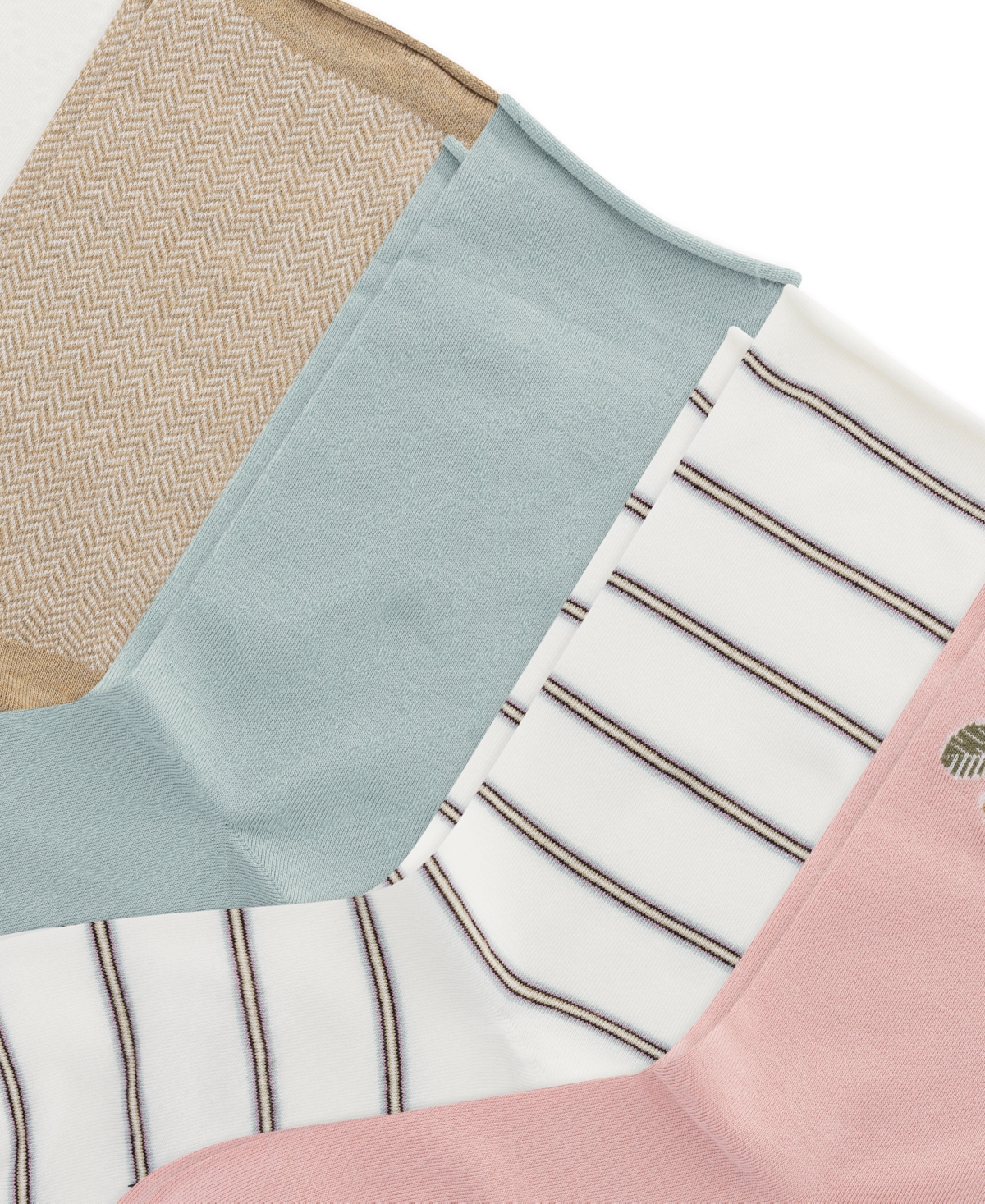 RALPH LAUREN WOMEN'S 6-PK. PLACED FLORAL ROLL-TOP SOCKS L3232PK2 