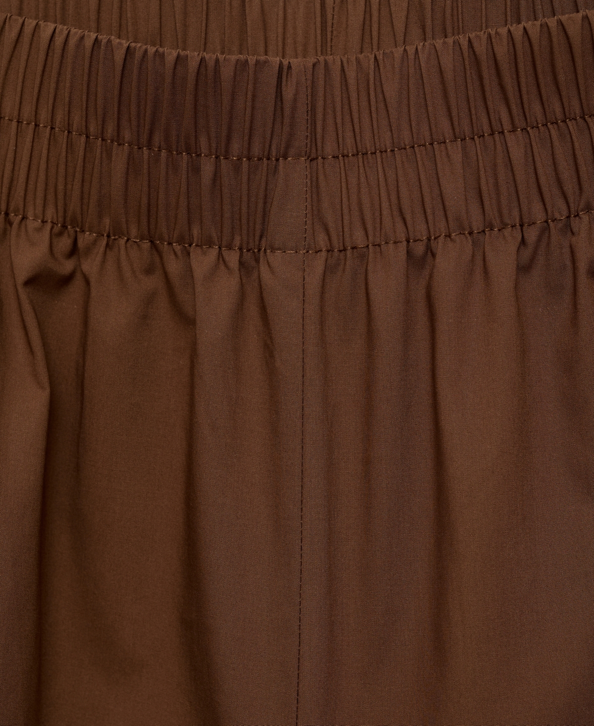 Mango Cotton Wide Leg Pants In Brown