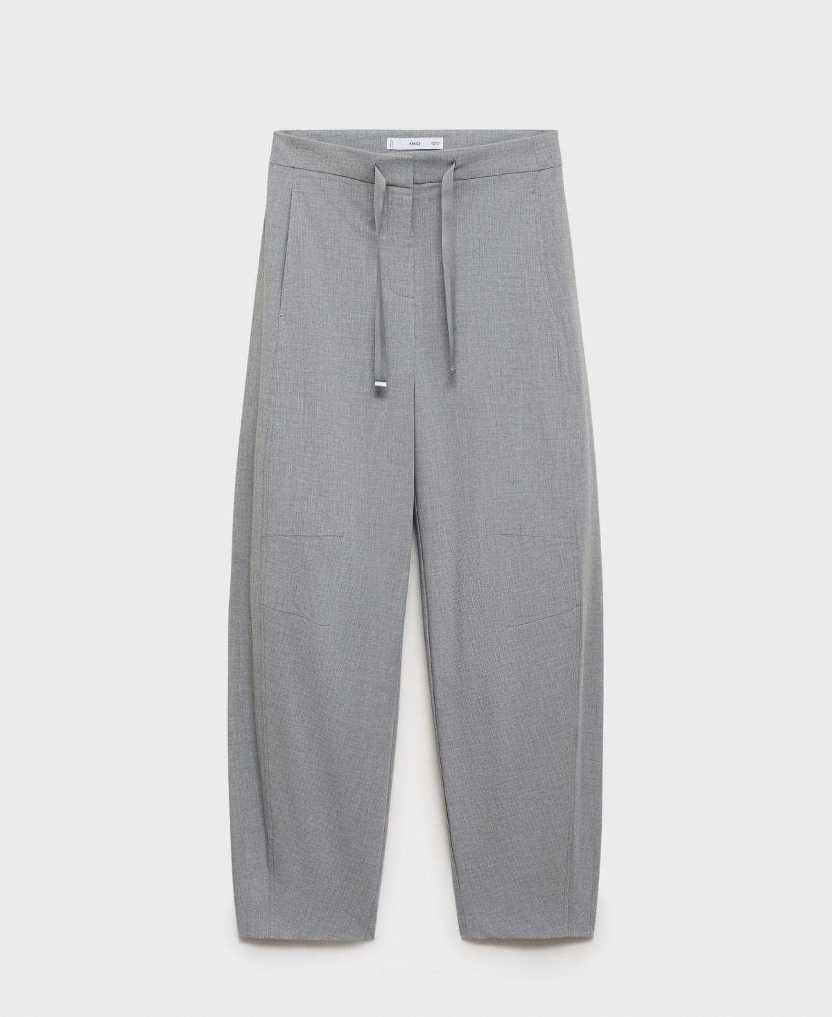 Mango Pantalon De Jogging Cordon Gris - Femme - 38 -  In Gray
