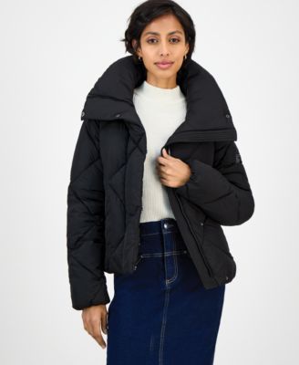 BCBGMAXAZRIA - Women's Short Diamond Puffer Coat