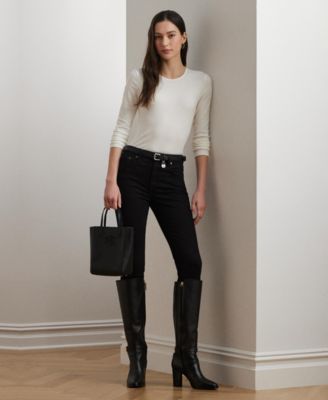 Cotton-Blend Long-Sleeve Top