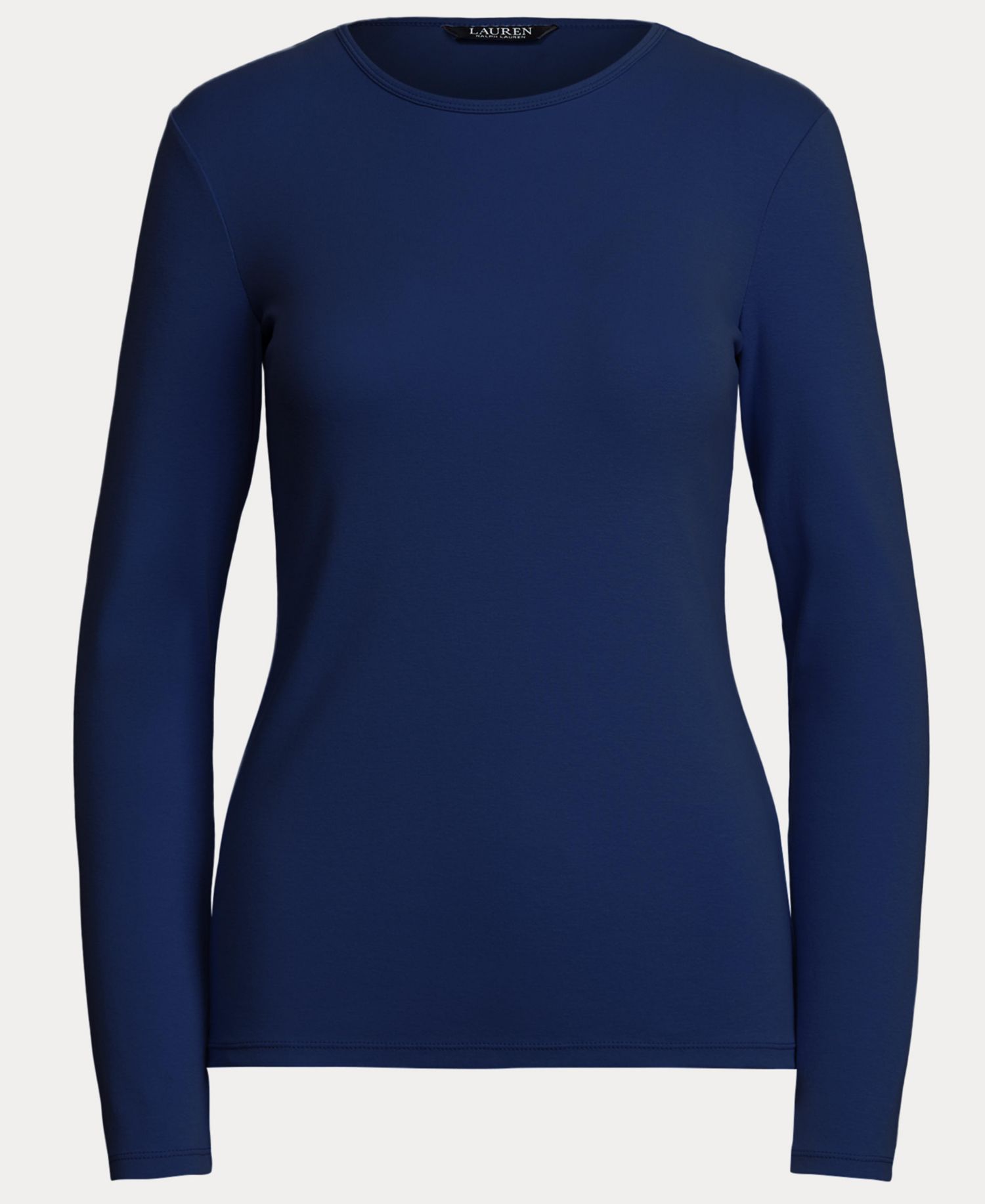 Cotton-Blend Long-Sleeve Top