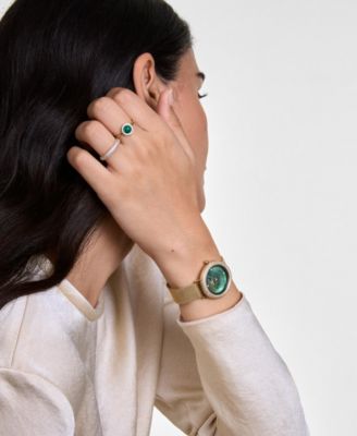 Women's Analog Gold-Tone Stainless Steel Watch, 32mm