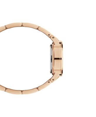 Unisex Analog Rose Gold-Tone Stainless Steel Watch, 28mm