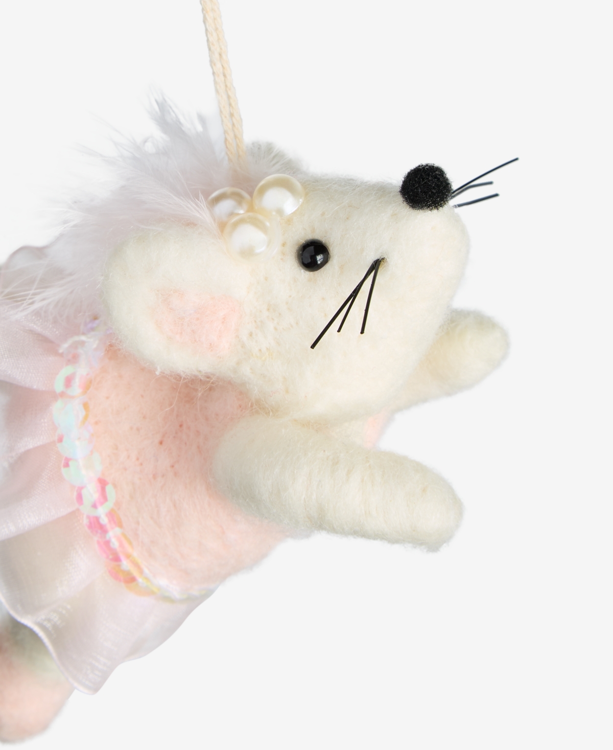 Holiday Lane Ballet Wool Dancing Mouse Ornament, Macy's Exclusive In Multi