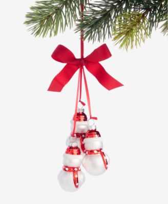 Christmas Cheer Snowmen Pendant Ornament, Macy's Exclusive