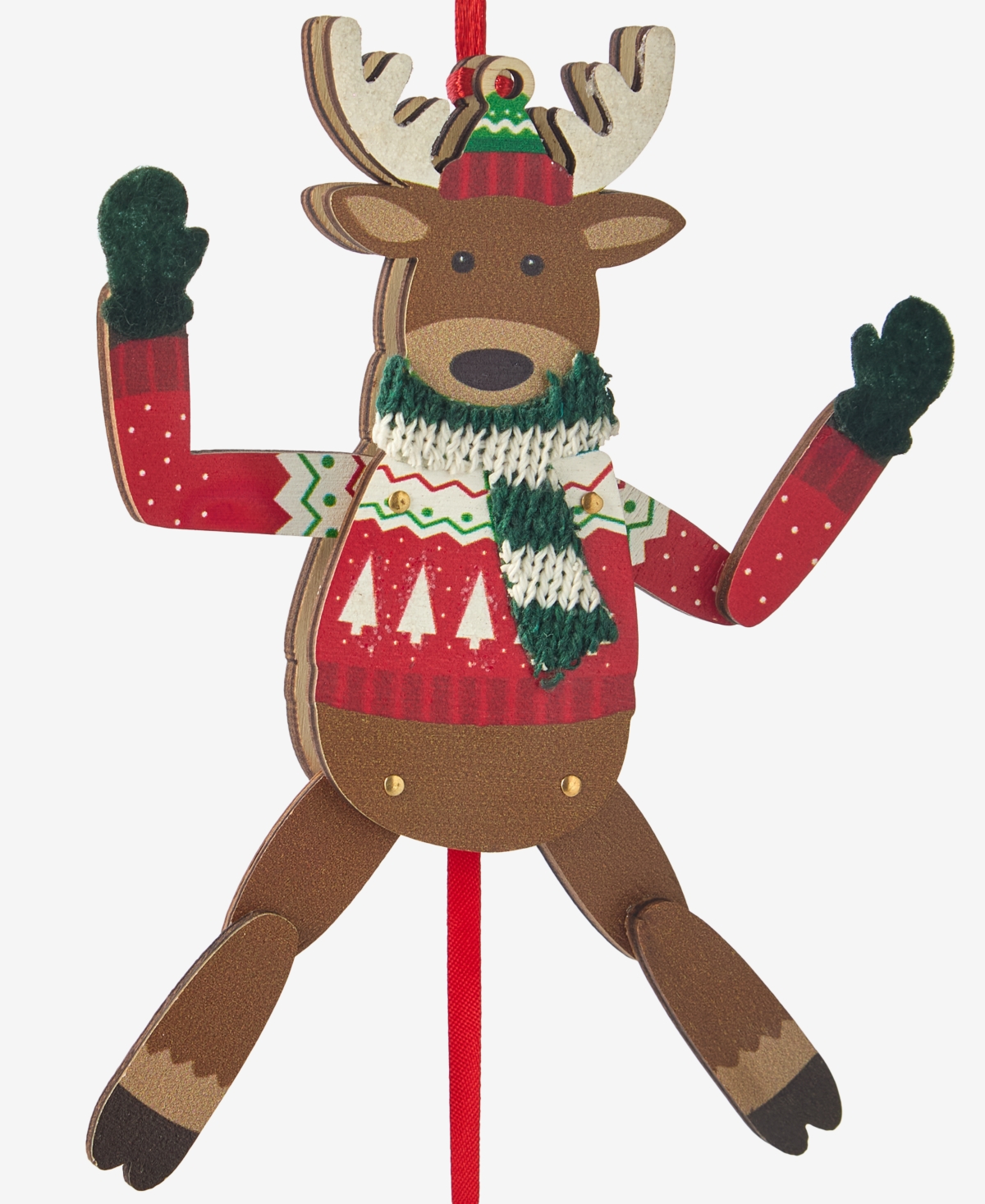 Holiday Lane Heritage Wood Deer Ornament, Macy's Exclusive In Multi