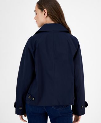 Women's Short Single-Breasted Trench Coat, Exclusively at Macy's
