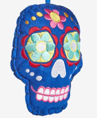 Day of the Dead Fabric Skull Ornament, Macy's Exclusive