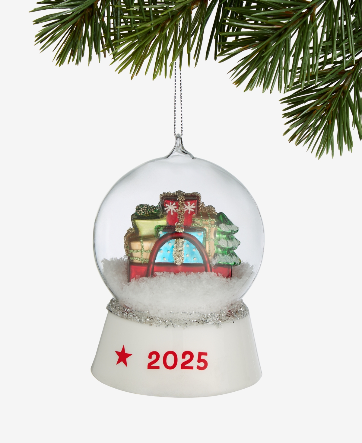 Holiday Lane Regional Macy's Gift Bag Snow Globe Ornament, Macy's Exclusive In Multi